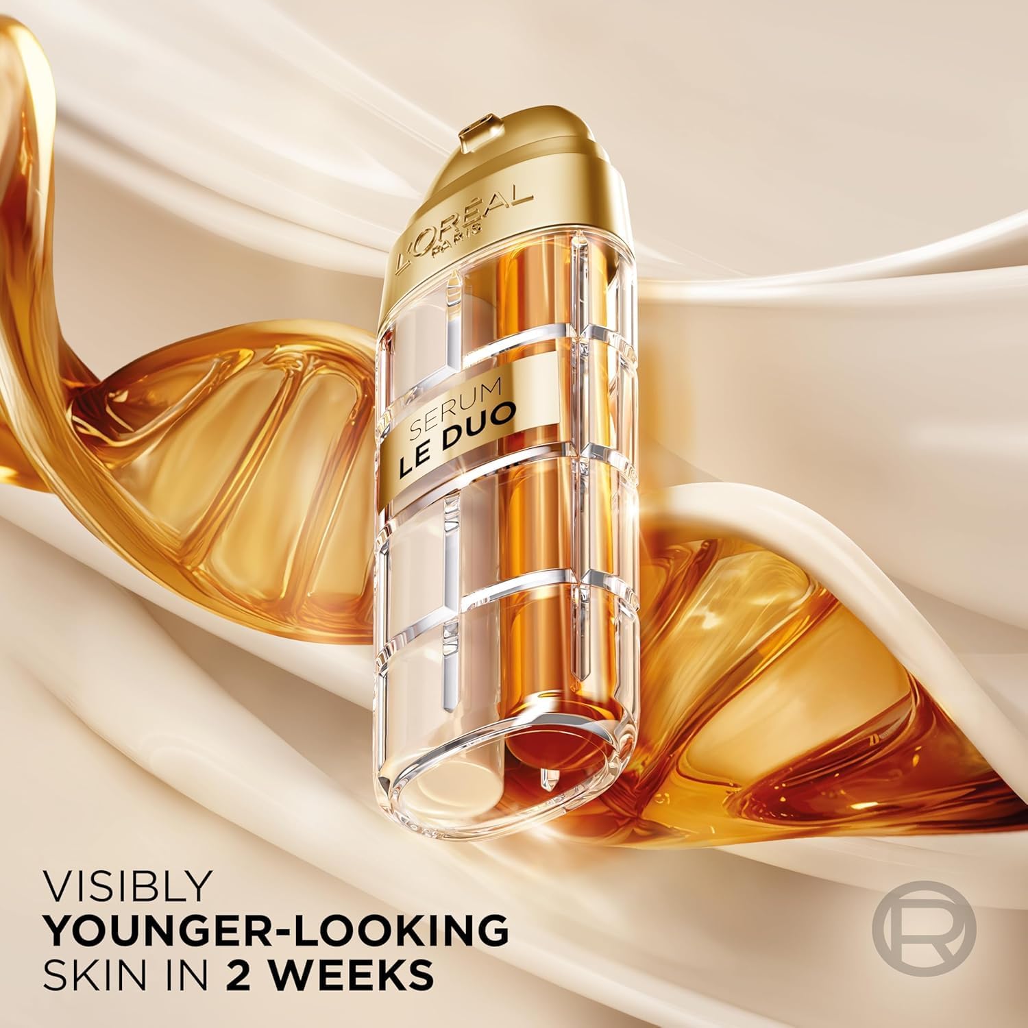 L'Oreal Paris Age Perfect Serum Le Duo, Brightening, Firming and Anti-Aging Serum for Face with Collagen Peptide, Niacinamide, Vitamin C and B3, 1 fl oz + Sample - Image 6