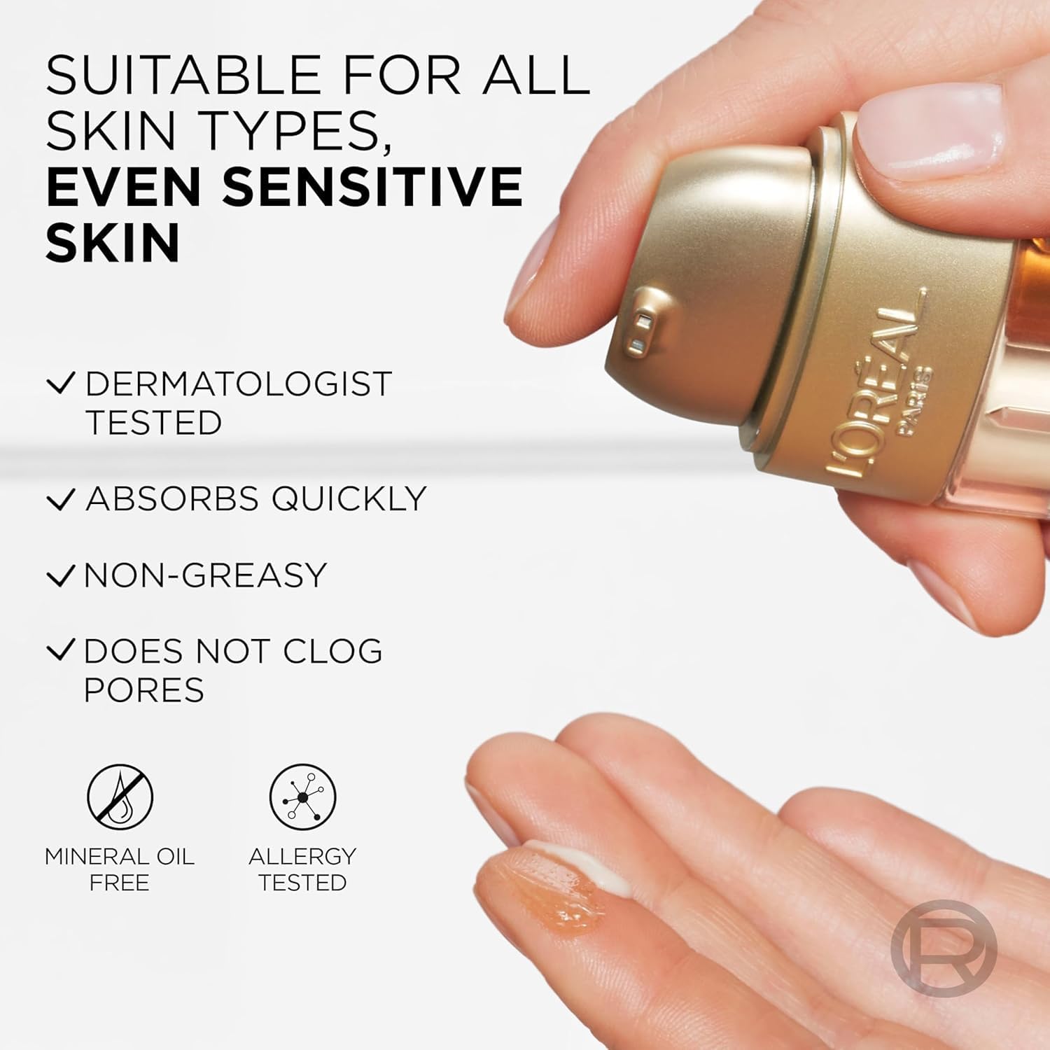 L'Oreal Paris Age Perfect Serum Le Duo, Brightening, Firming and Anti-Aging Serum for Face with Collagen Peptide, Niacinamide, Vitamin C and B3, 1 fl oz + Sample - Image 8