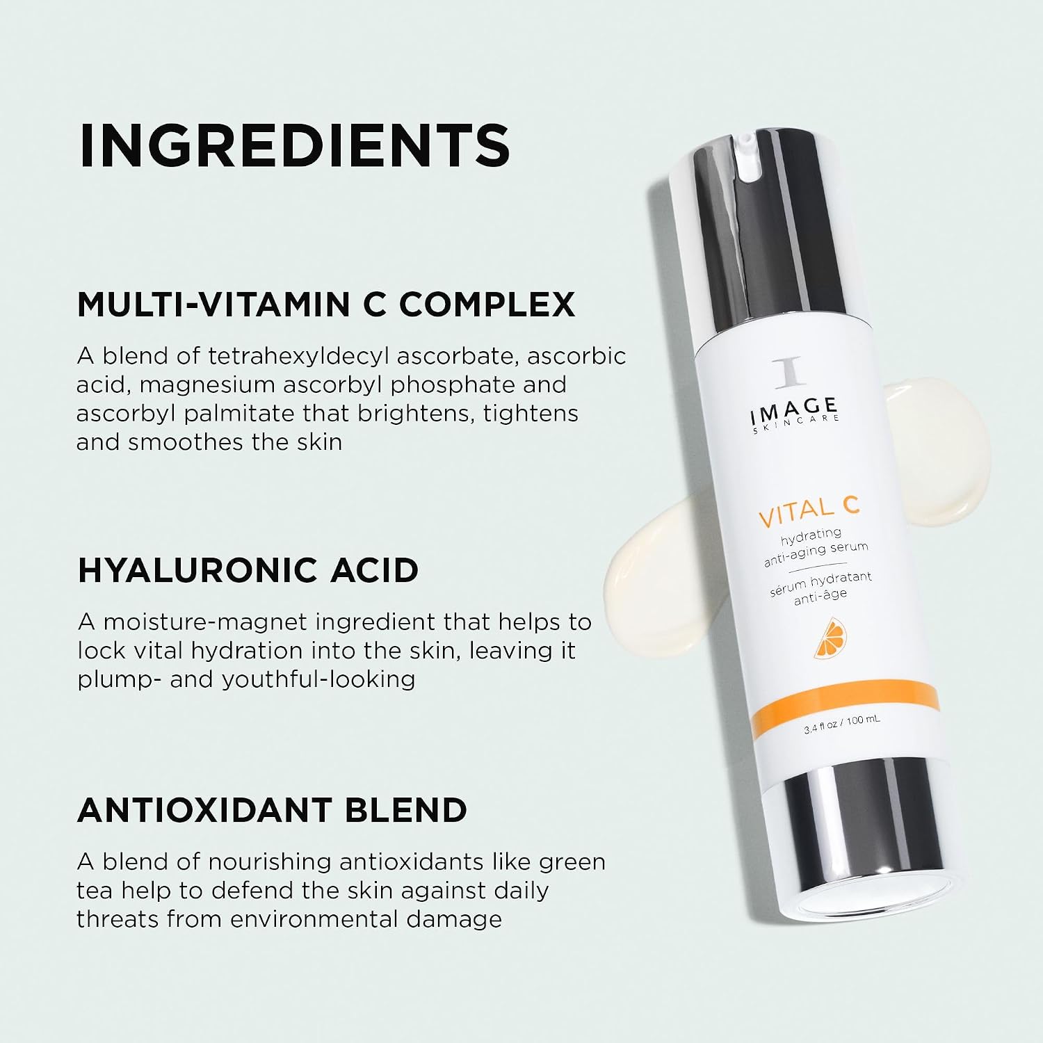 IMAGE Skincare, VITAL C Hydrating Face Serum, with Vitamin C and Hyaluronic Acid, to Brighten, Tone and Smooth Appearance of Wrinkle - Image 3